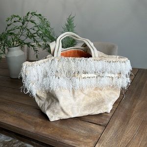 Anthropologie Jasper and Jeera boho western hippie fringe tote